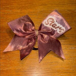Shooting Stars Metallic Rose Hair Bow